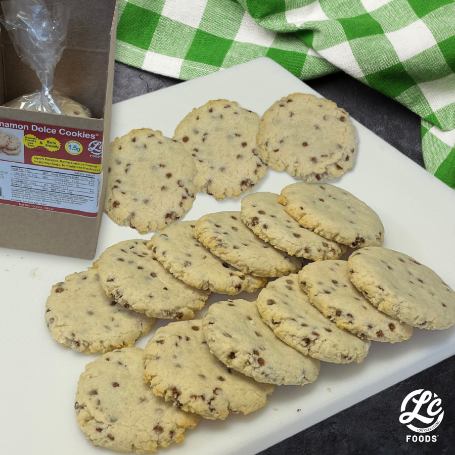 Low Carb Cinnamon Dolce Cookies Fresh Baked